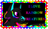 I support rainbow creatures
